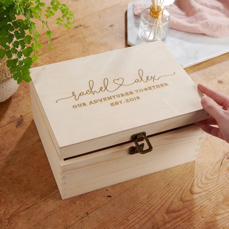 Personalised Couples Memory Keepsake Box By Sunday's Daughter